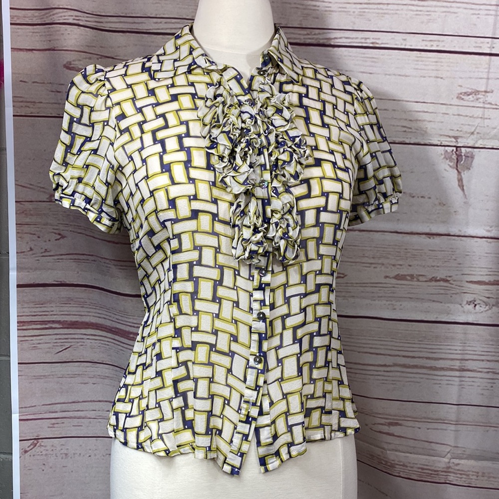 Elegance Paris see threw silk top
